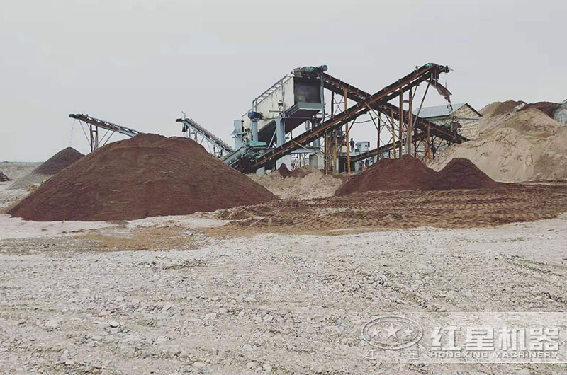 石頭制砂現(xiàn)場(chǎng)