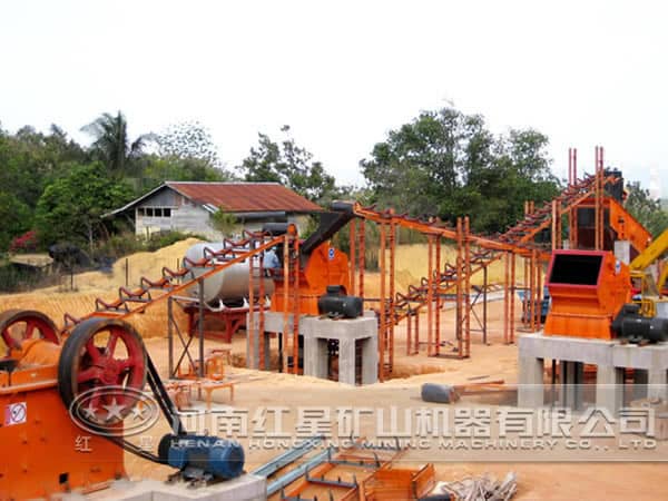 金紅石破碎加工流水線 金紅石破碎加工流水線