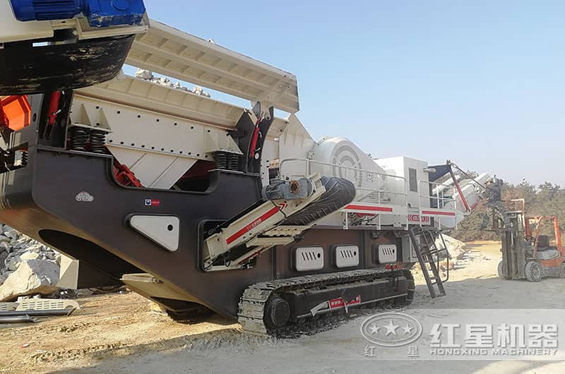 履帶移動式石子破碎機 履帶移動式石子破碎機