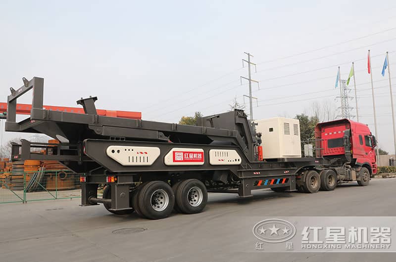 河南紅星移動(dòng)破碎站發(fā)貨圖 河南紅星移動(dòng)破碎站發(fā)貨圖